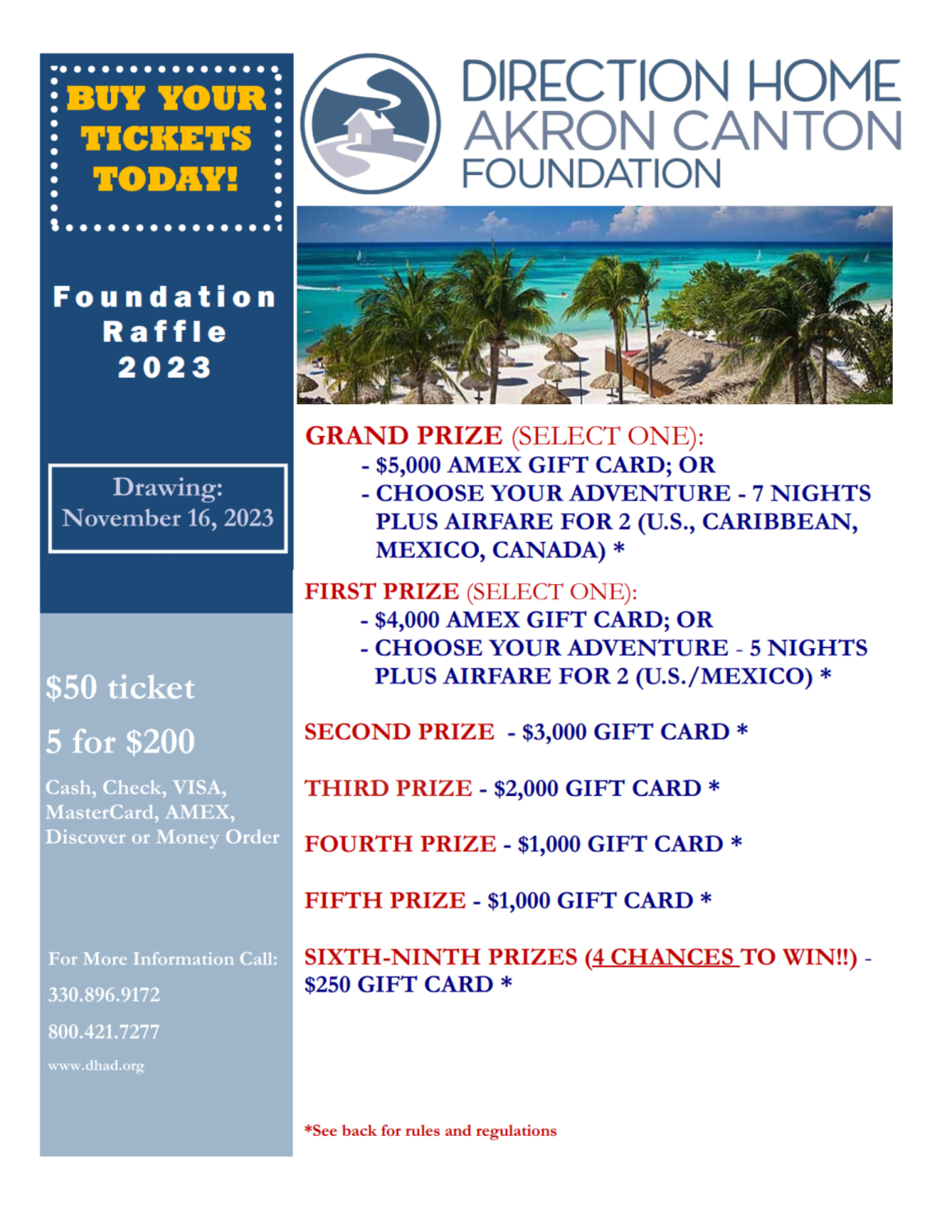 Raffle flyer